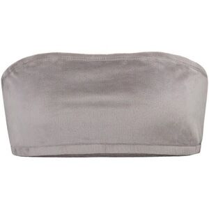 SKIMS Velour Bandeau in Smoke Grey XL NEW NWT